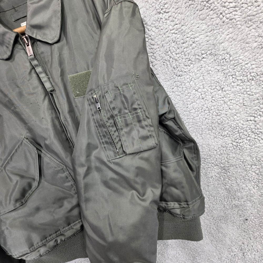 Vintage CWU-45/P Winter Weight Flight Jacket Isratex Inc Green Size Large - Picture 2 of 16